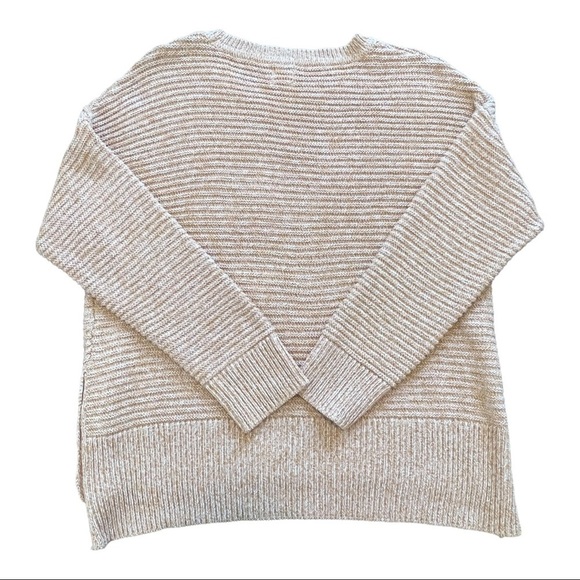 JOIE sweater ribbed round neck buttons large extra large - Picture 5 of 8